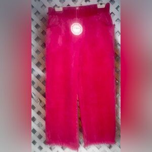 NWT Umgee Hot Pink Crop Pants size medium Boutique